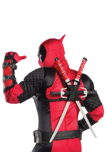Vista 2 de Disfraz de Deadpool Grand Heritage para adulto Multicolor
