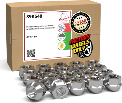 Vista 13 de Wheel Accessories Parts 20 piezas de tuercas de llanta M14x1.5, rosca de 14x1.5, tuerca de seguridad tipo bellota, 1.4" de largo, negras Negro