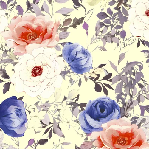 Vista 15 de ILHIIOR Papel tapiz floral azul oscuro para despegar y pegar, papel de contacto de hojas bohemias, papel de contacto con flores oscuras, extraíble