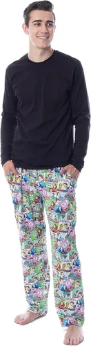 Vista 3 de Nickelodeon Mens Garfield and Jon Classic Comic Strip Lounge Pajama Pants