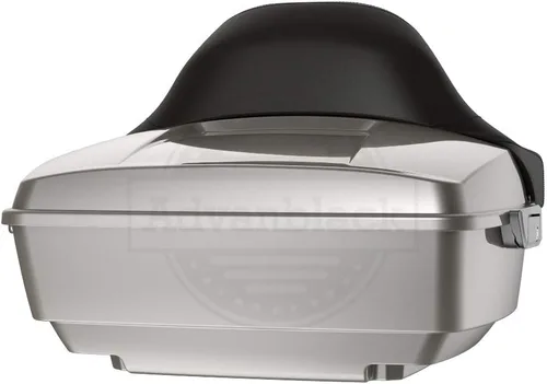 Vista 31 de Moto Onfire King Tour - Maletero con almohadilla de respaldo para Harley Touring 1997+ (Barracuda Silver)