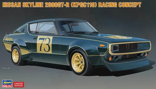Vista 6 de Hasegawa 20642 1/24 Nissan Skyline 2000GT-R Racing Concept Model Kit, multicolor