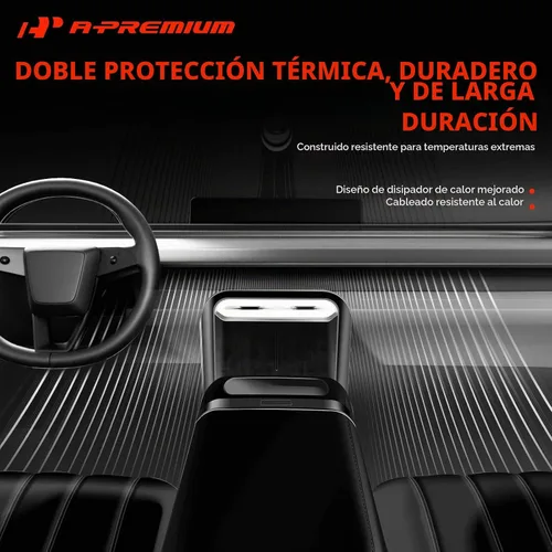 Vista 9 de A-Premium Resistencia del motor del ventilador de HVAC delantero con conector de 3 pines