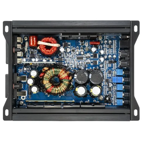 Vista 4 de STINGER Audio MT-700.1V2 Monoblock de 700 Watts RMS Amplificador de Subwoofer Compacto para Audio de Coche con Control Remoto, Botón de Graves