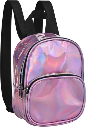 Vista 26 de USPECLARE Minimochila Transparente Aprobada para Estadio para Niños Pequeños y Niñas, Concierto, Festival, Eventos Deportivos, Aguamarina, Mediana