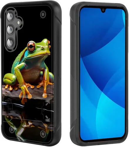 Vista 30 de Funda para Galaxy S25, de doble capa, resistente, a prueba de golpes, con soporte, funda protectora militar a prueba de caídas para Samsung Galaxy