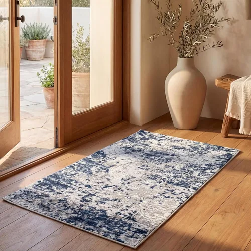 Vista 37 de SAFAVIEH Amelia Collection ALA705H - Alfombra de área de 2 pies 2 pulgadas x 4 pies, carbón y marfil, diseño abstracto moderno, no desprende pelusa