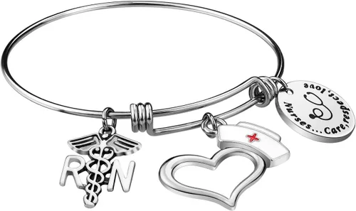 Vista 5 de Regalos de enfermera para mujeres Pulsera de enfermera, regalos de graduación de enfermería, regalos de enfermera, regalos de enfermera, regalos