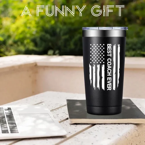 Vista 8 de Grifarny Regalos de Entrenador para Hombres, Mujeres - Vaso Tumbler del Mejor Entrenador de Todos los Tiempos 20 oz - Regalos de Apreciación