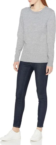 Vista 3 de Tienda Essentials - Suéter para mujer (100% algodón), diseño de cuello redondo