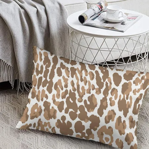 Vista 7 de ArogGeld Funda de almohada para sofá, guepardo y leopardo, estampado de leopardo, funda de cojín decorativa de granja para sala de estar