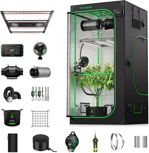 Vista 11 de VIVOSUN Kit de tienda de cultivo Smart PRO 2x2, sistema de cultivo