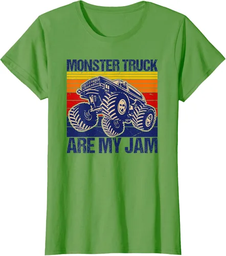 Vista 3 de Monster Truck Are My Jam For Monster Truck Lovers - Camiseta para hombres y niños, Blanco