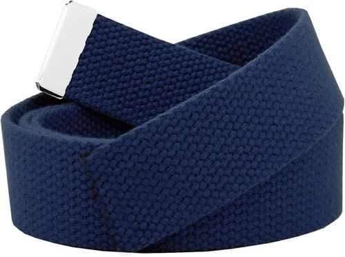 Vista 11 de Build A Belt Cinturón de lona militar, 1.25 pulgadas de ancho, beige, unisex para adultos