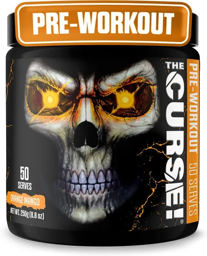 Vista 6 de JNX SPORTS The Curse! Polvo de preentrenamiento para hombres y mujeres, cafeína, beta-alanina, creatina, L-citrulina, 5 porciones, sabor a frambuesa