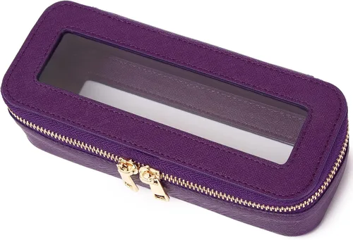 Vista 47 de Pinkmik Pequeña bolsa de maquillaje, mini estuche transparente para maquillaje y neceser con cremallera, organizador de bolsos para mujer