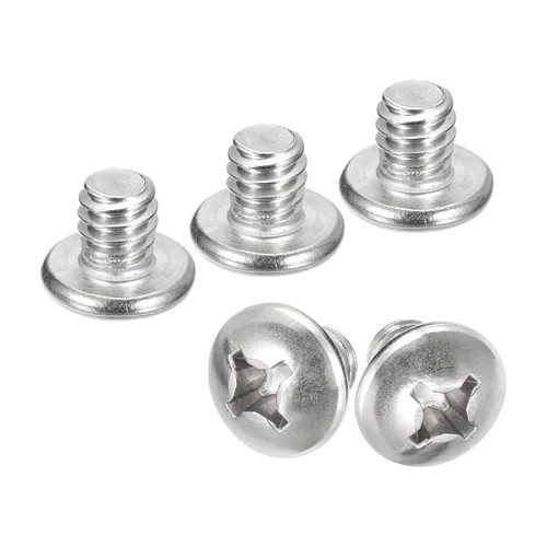 Vista 23 de uxcell Tornillos de máquina de cabeza redonda de 1/4-20x1, tornillo de acero inoxidable 304 18-8, accionamiento Phillips, totalmente roscado