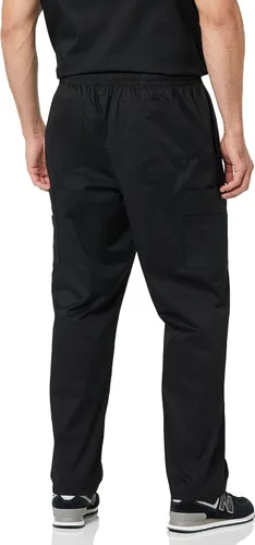 Vista 2 de Tienda Essentials Pantalón médico elástico con cordón en la cintura para hombre