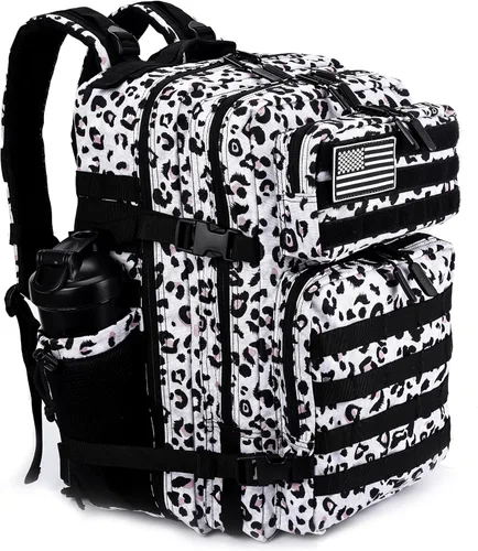 Vista 9 de LHI Mochila Táctica Militar para Hombres y Mujeres 45L Ejército 3 Días Mochila de Asalto Bolsa Mochila Grande con Sistema Molle