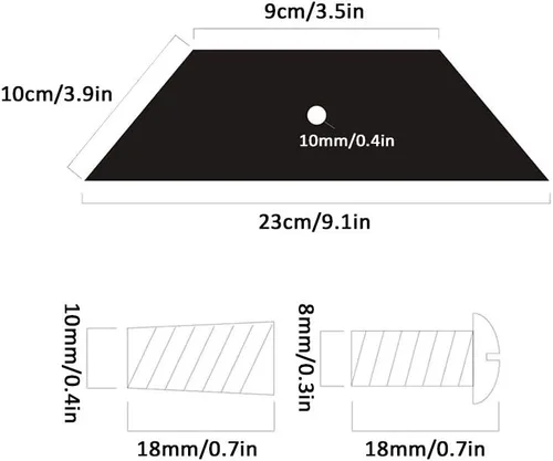 Vista 4 de Patas ajustables para cama de muebles, patas de repuesto de aleación de aluminio, patas de soporte de aleación de aluminio, conexión de código