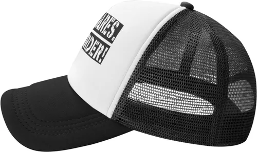 Vista 4 de Nobody Cares Work Harder Trucker Hat Gorra de béisbol para mujeres y hombres, sombrero de papá, sombrero de vaquero de golf, sombreros de sol