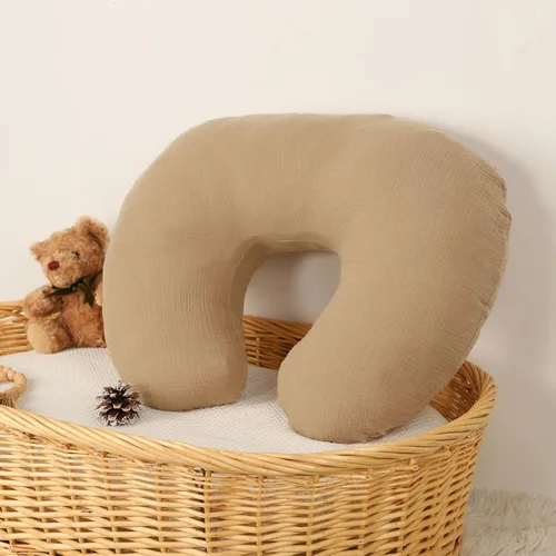 Vista 5 de Funda de almohada de muselina para lactancia, funda de almohada de algodón para bebés, niñas y niños, funda de almohada de lactancia suave