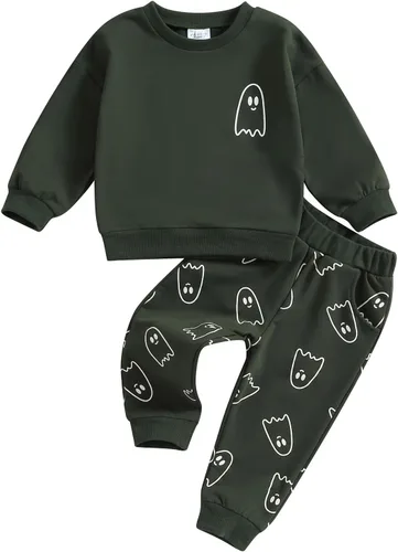 Vista 12 de Conjunto para Bebé Niña Niño del Día de San Patricio con Trébol, Sudadera de Manga Larga, Pantalones con Encanto, Conjunto Infantil Azul (Rabbit)