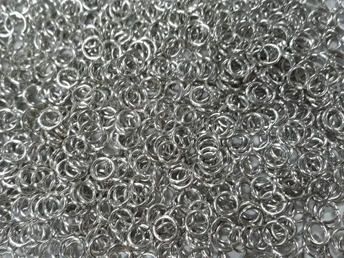 Vista 9 de Anillos de salto de aluminio brillante de 1 libra 14G 1/2" ID (más de 1150 anillos)