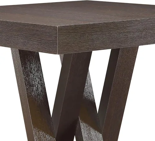 Vista 4 de Mesa de bar cuadrada con base doble X