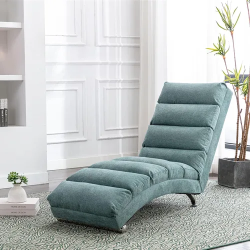 Vista 14 de Sillón de masaje, sofá reclinable eléctrico de lino con control remoto, silla tapizada con función de masaje y calor lumbar para oficina o sala