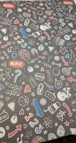 Vista 3 de NB - Carpeta de 3 anillas de polietileno flexible para niños, diseño colorido para el regreso a la escuela (diversión para adolescentes)