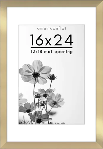 Vista 33 de Americanflat Marco de fotos de 5 x 7 pulgadas con vidrio inastillable, para usar como marco de 4 x 6 con paspartú o para fotos de 5 x 7 pulgadas sin