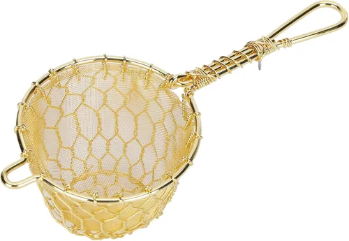 Vista 8 de Infusor de té de cobre colador de malla densa reutilizable filtro de tetera de hojas sueltas con mango largo para tetera