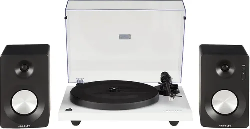 Vista 9 de Crosley C6B-MA tocadiscos Bluetooth con accionamiento por correa con brazo de tono ajustable, caoba