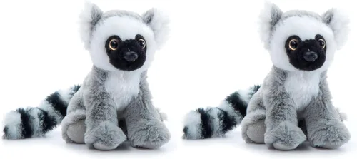 Vista 11 de The Petting Zoo Peluche de lémur de cola de anillo, regalos para niños, animales salvajes del zoológico de Onez Babiez, juguete de peluche de lémur
