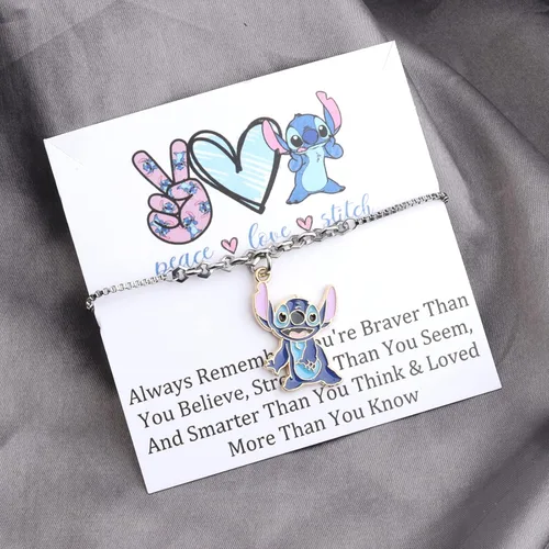 Vista 5 de CYTING Regalo para amantes de dibujos animados, joyería hawaiana, regalo de buenos deseos, pulsera de deseos de cumpleaños, regalo de fiesta