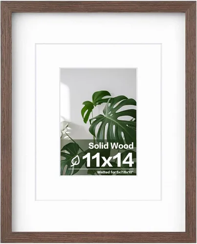 Vista 128 de Egofine - Portarretratos de 4 x 6 pulgadas, de madera maciza con plexiglás, para fotos de 3.5 x 5 con paspartú o de 4 x 6 sin paspartú, para colocar