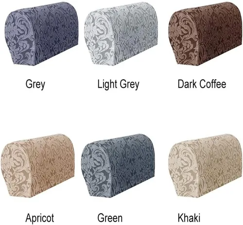 Vista 5 de Fundas elásticas para reposabrazos de sofá jacquard, funda europea de tejido suave para reposabrazos, funda protectora de muebles, fundas para sofá