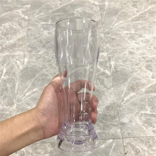 Vista 7 de Vasos de plástico Pilsner de plástico de 16 onzas, vasos de cerveza Pilsner, irrompibles, aptos para lavavajillas, sin BPA (juego de 4)