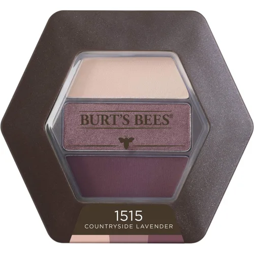 Vista 2 de Burt's Bees Paleta de sombras de ojos de origen 100% natural, trío de lavanda campestre, 0.12 onzas