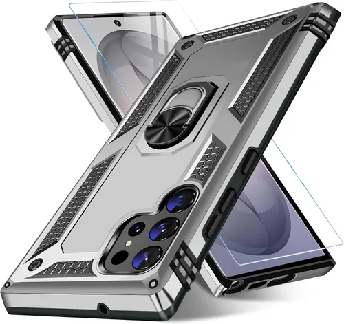 Vista 61 de Funda para Samsung Galaxy S21 5G resistente con protector de pantalla integrado, armadura dura, funda anticaída militar para Samsung S21 5G 6.2 2021