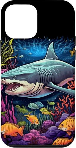 Vista 16 de iPhone 16 Tiger Shark Sea Ocean Underwater Shark Lover Case
