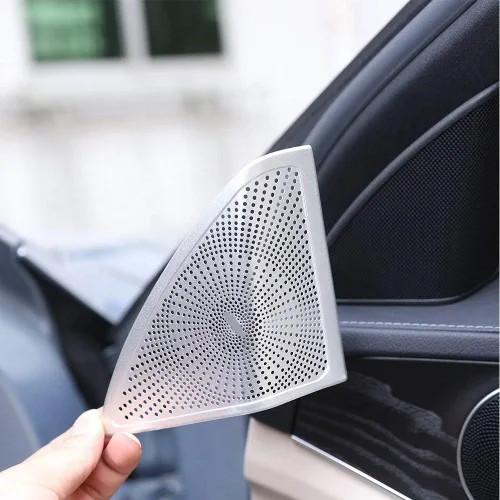 Vista 3 de YIWANG ABS cromo parachoques delantero placa marco ajuste 3 unids para Mercedes Benz E clase W213 2016-2019 auto accesorios