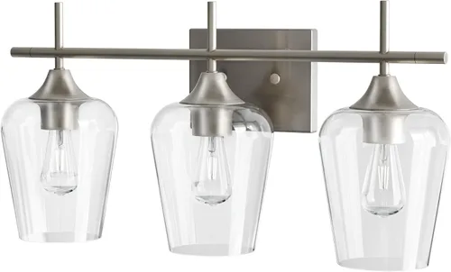 Vista 16 de VONLUCE Lámpara de tocador de baño, lámpara de baño de 2 luces sobre el Níquel