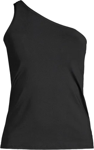 Vista 5 de Lands' End womens One Shoulder Draped Tankini Top