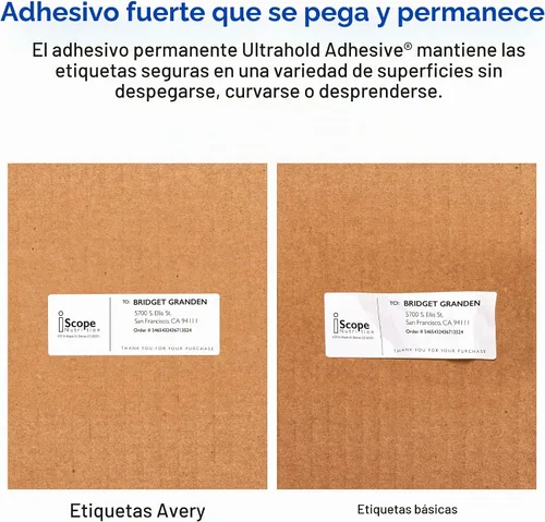 Vista 6 de Avery Etiquetas de envío duraderas e impermeables con tecnología Sure Feed, 3-1/3 x 4 pulgadas, blancas, compatibles con láser, 300 etiquetas