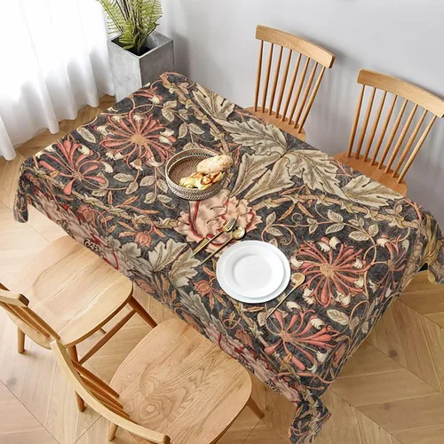 Vista 13 de Mantel azteca, diseño geométrico tribal, decoración rústica de nativos americanos, estilo suroeste, impermeable, lavable, para decoración de cocina