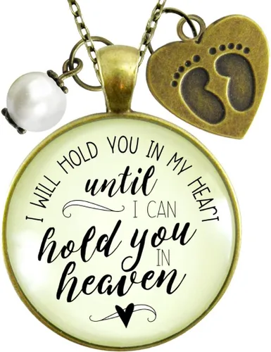 Vista 15 de Gutsy Goodness Miscarriage Necklace Comforting Sentimental Handmade Jewelry For Mom - Pendant, Message Card, Keepsake Gift Box