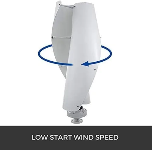 Vista 5 de Generador de turbina de energía eólica en espiral, 8000 W, turbina eólica de 12 V/24 V, espiral de eje vertical, generador de turbina eólica, molino