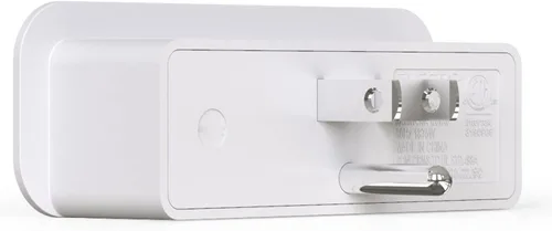 Vista 7 de ELEGRP Extensor de triple salida, pestaña de pared con conexión a tierra de 3 puntas, enchufe adaptador de enchufe múltiple con 3 tomas de corriente